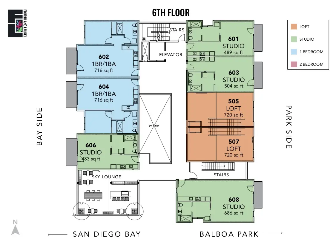 Floor Plans-Updated Size-6th Floor
